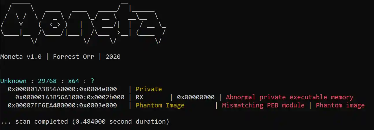moneta not encrypted
