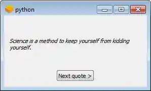 Screenshot of sample app on Windows