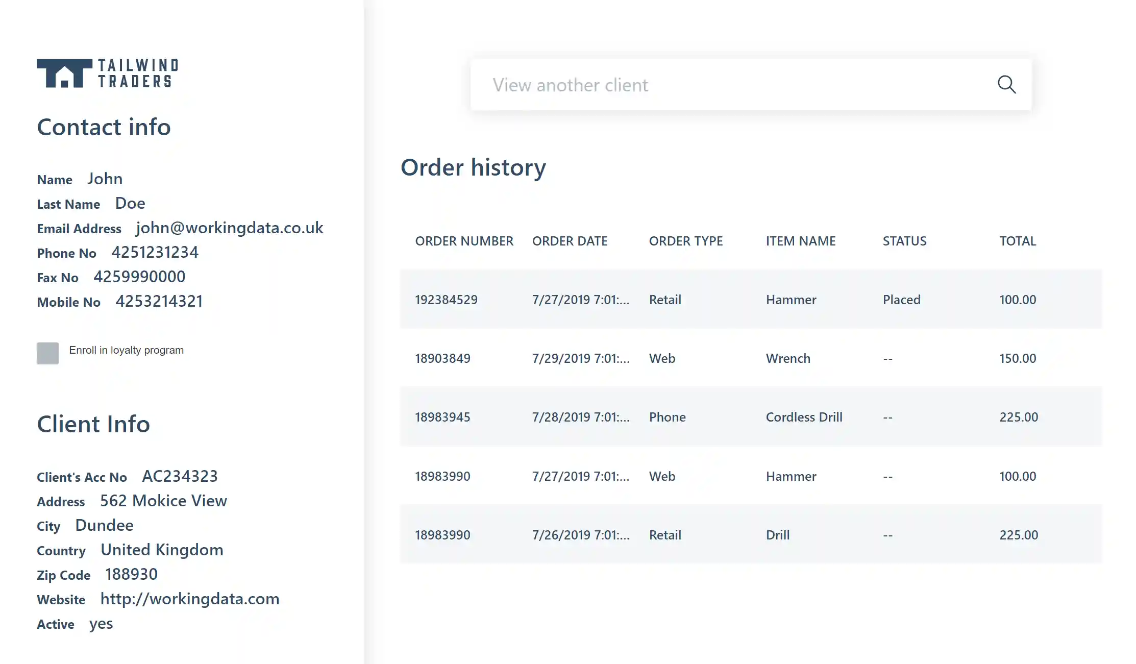Tailwind Traders Rewards
