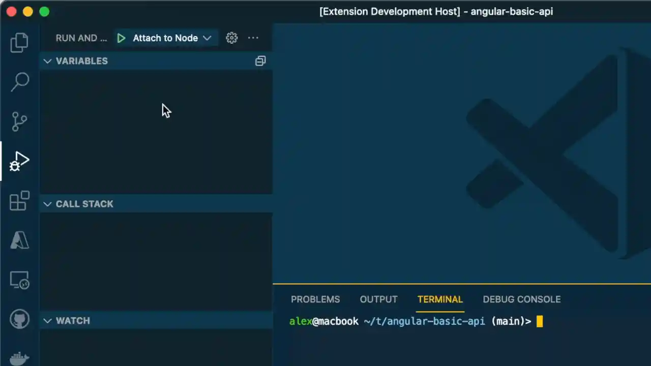 Debug static web app with a dynamic configuration