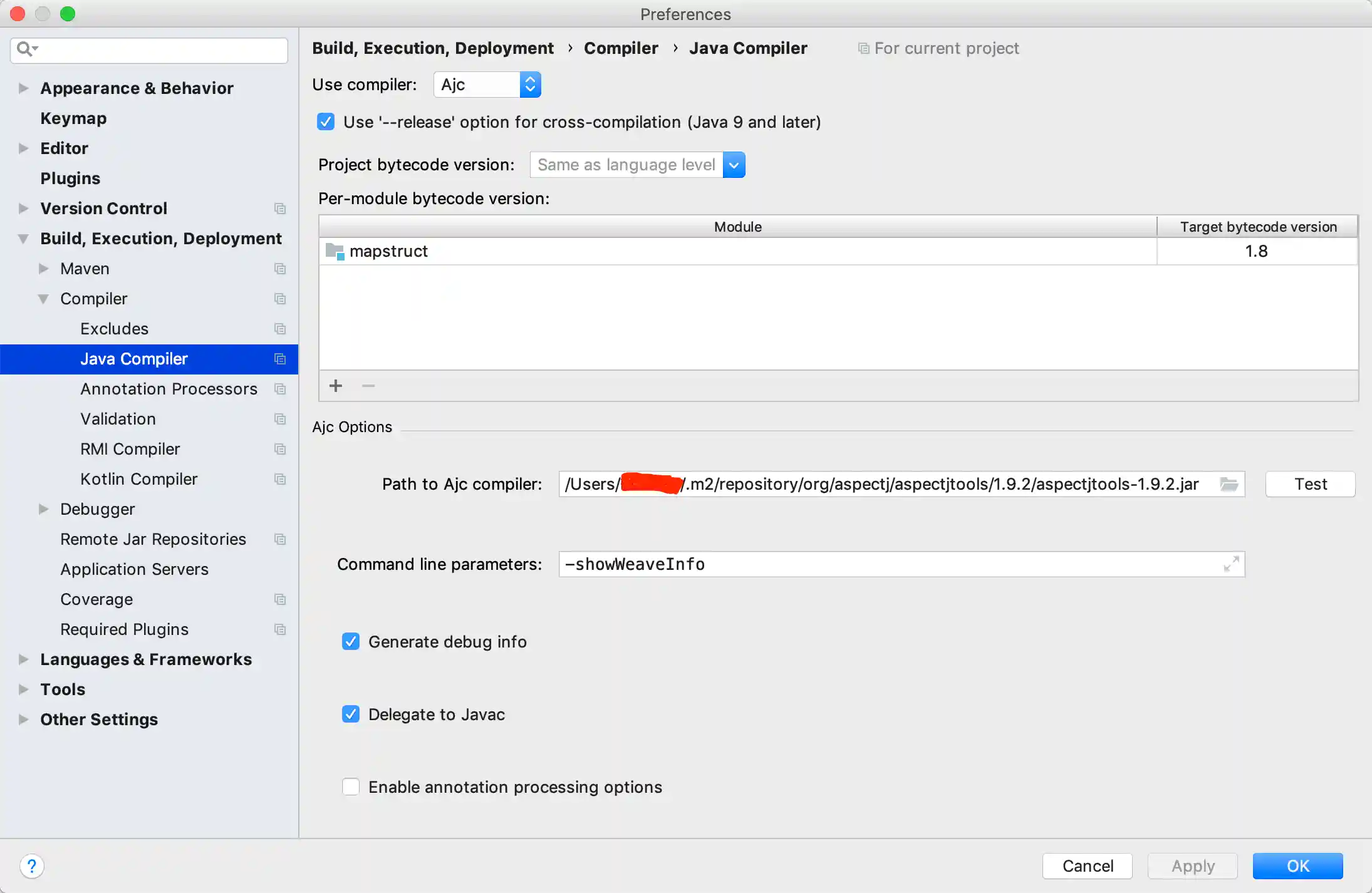 AspectJ Ajc Delegate