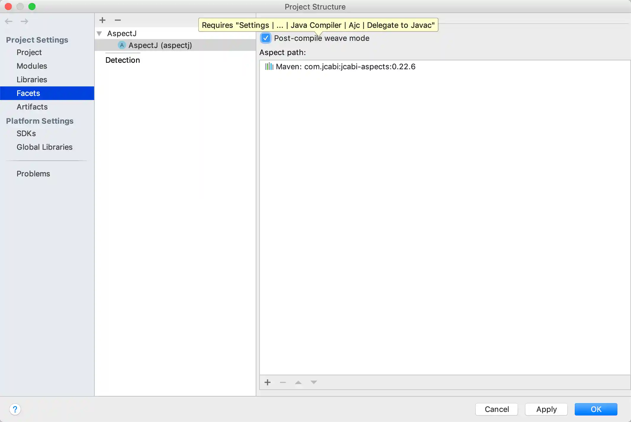 AspectJ Post Compile