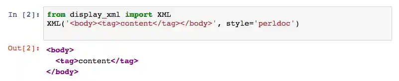 styled single xml example