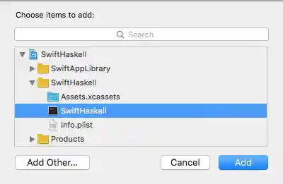 Select the executable