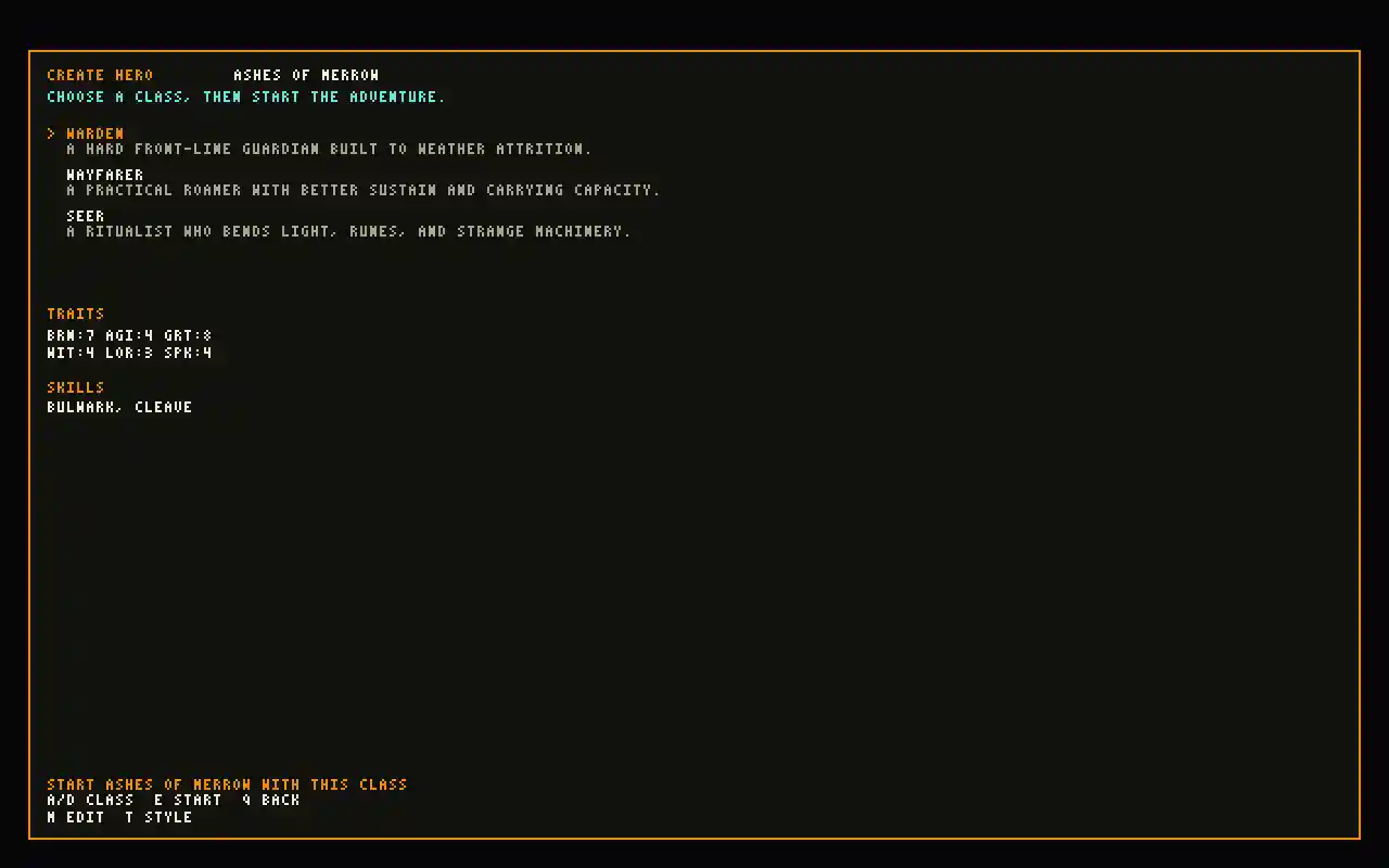 SDL character creator
