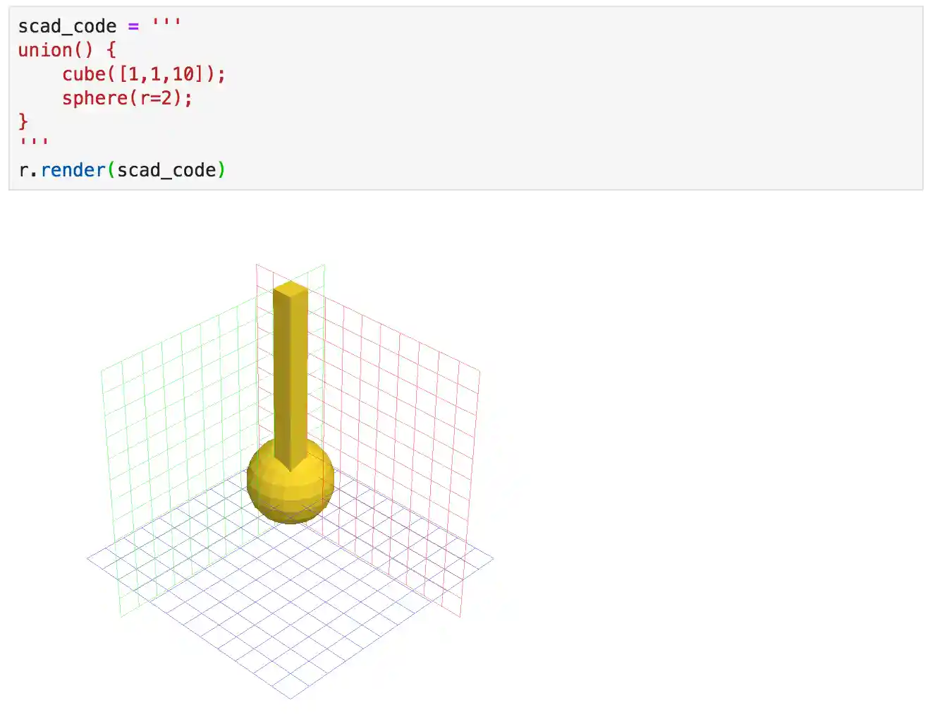 openscad example