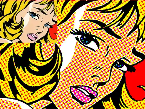 filter halftone pattern pop art