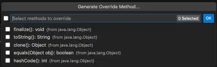 Override refactoring
