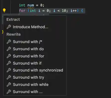 Surrond with Refactorings