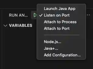 Debug configurations