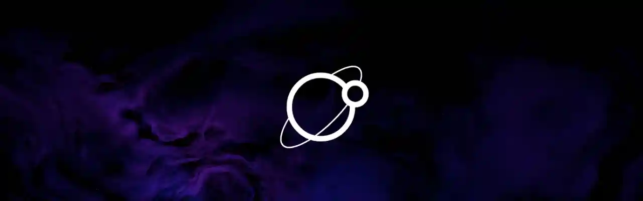 Oro Operating System github organization banner image, showing the Oro logo and a dark background with stars and a purple and blue nebula.