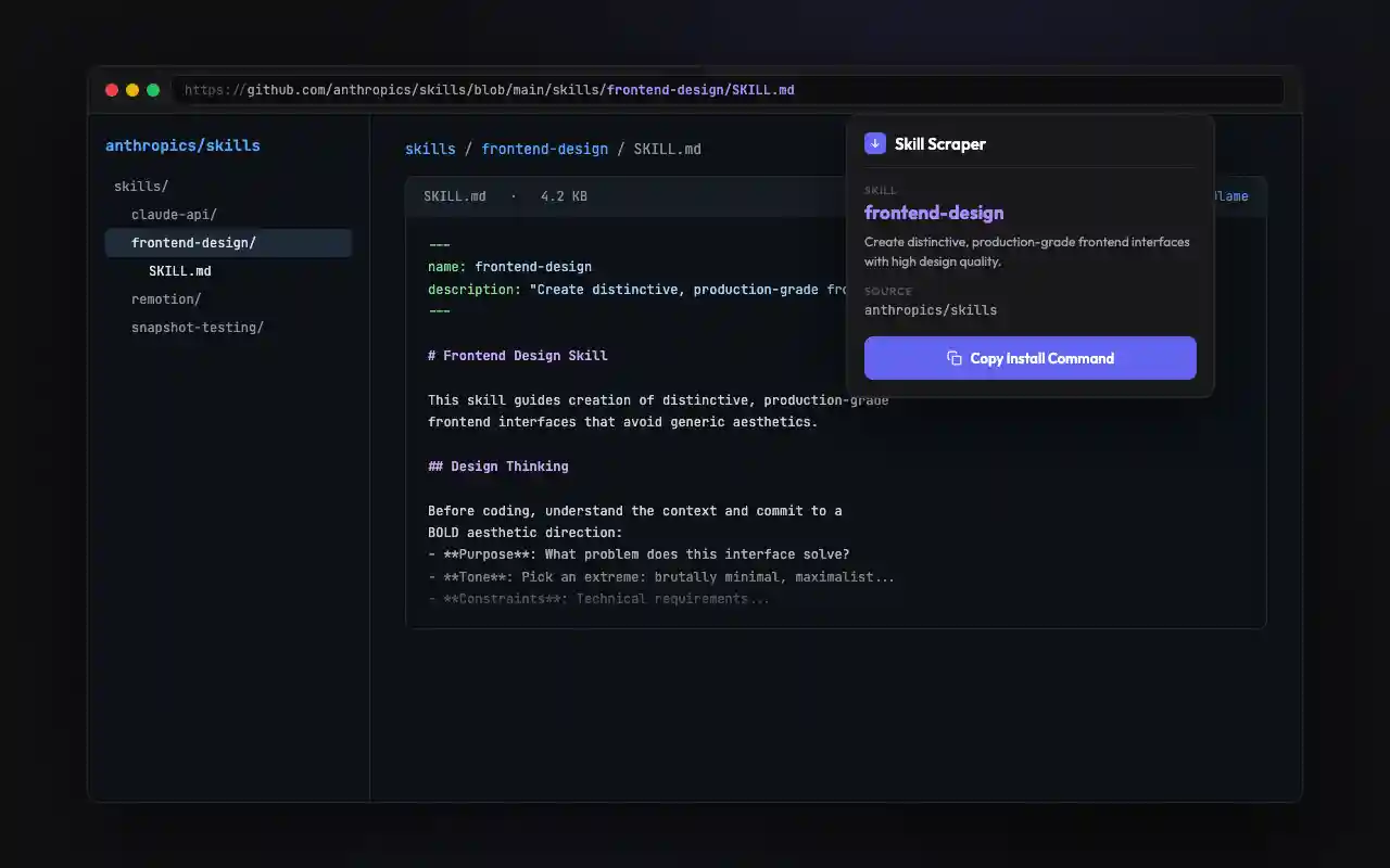 Single skill detection