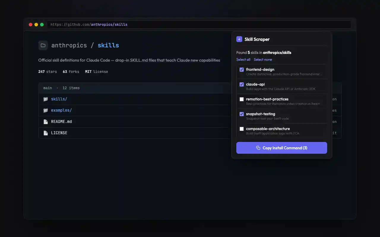 Multi-skill selection