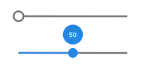 Slider with number indicator