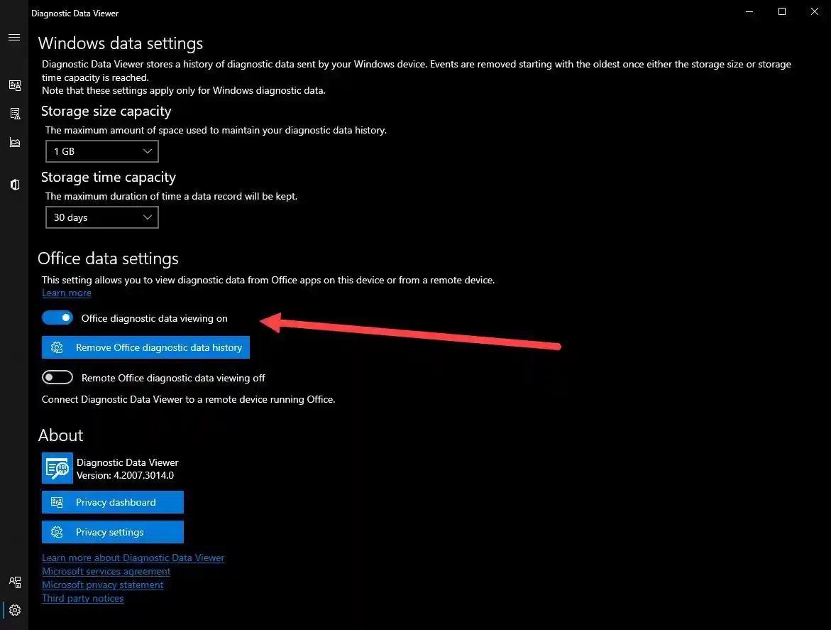 OfficeDiagnosticData