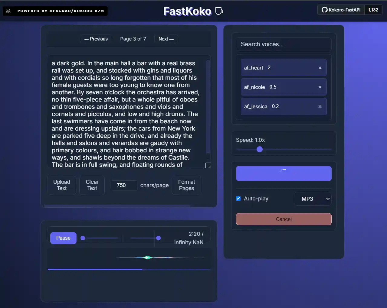 Web UI Screenshot