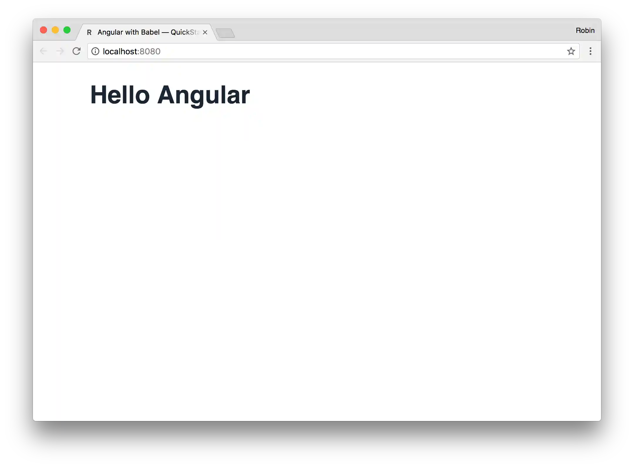 Angular Babel Seed in action