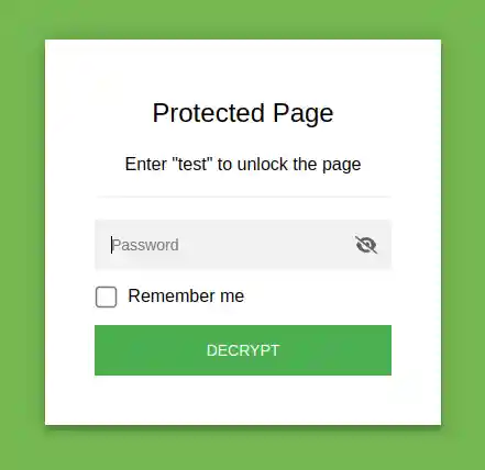 password prompt preview