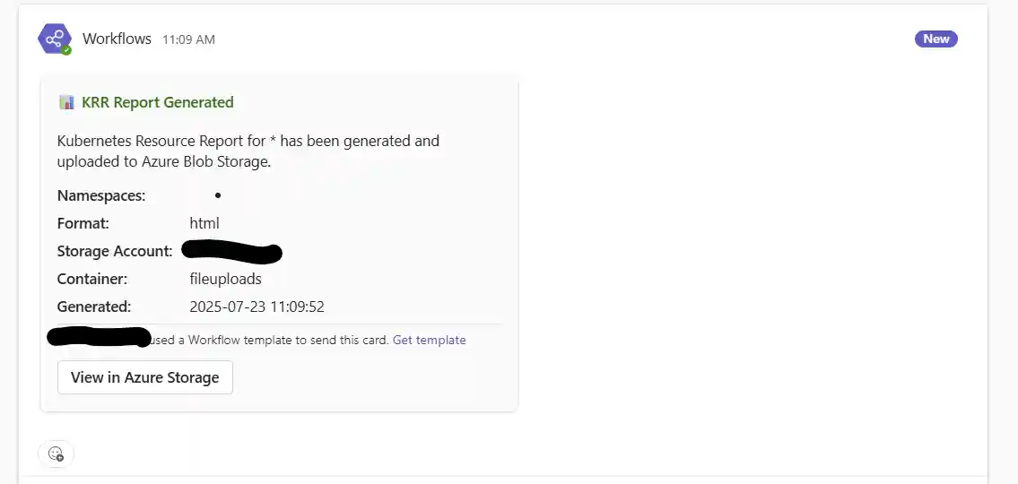 Teams Notification Screenshot