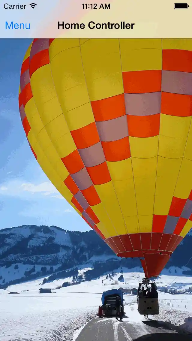 REFrostedViewController Screenshot