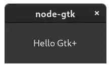 Hello Gtk