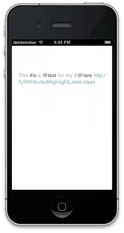 AMAttributedHighlightLabel screenshot