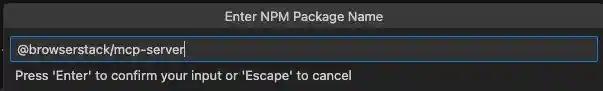 Enter NPM Package