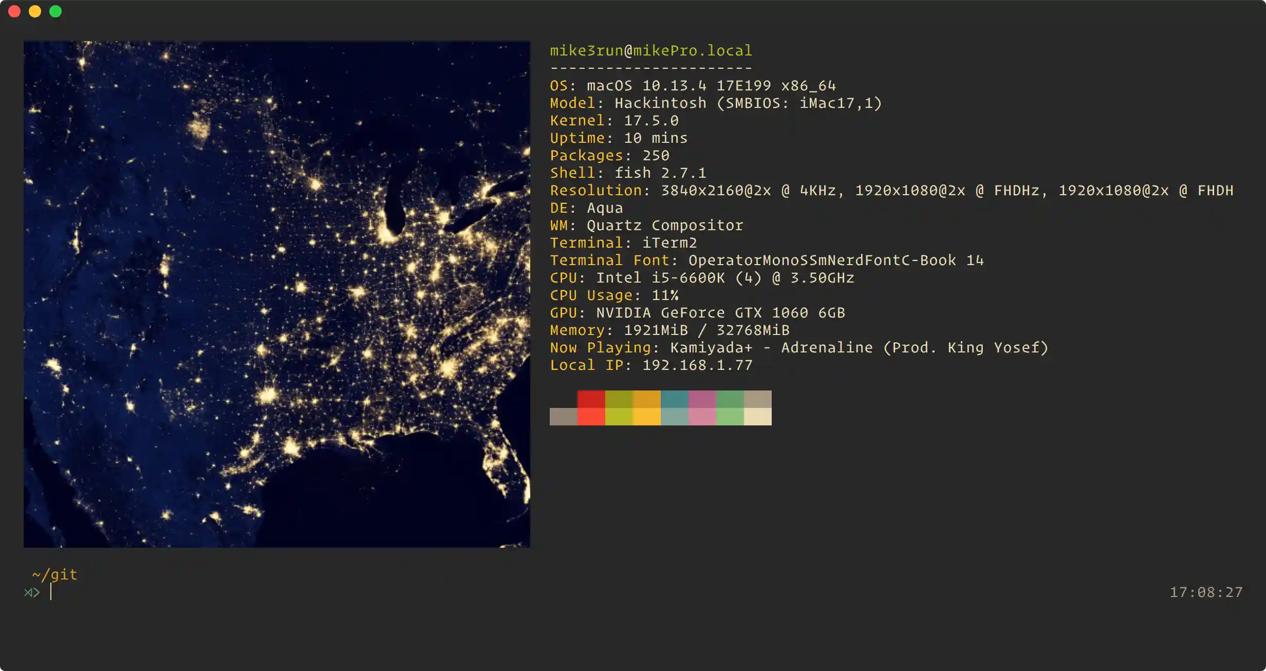 My current terminal setup.