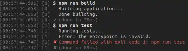 execa verbose output