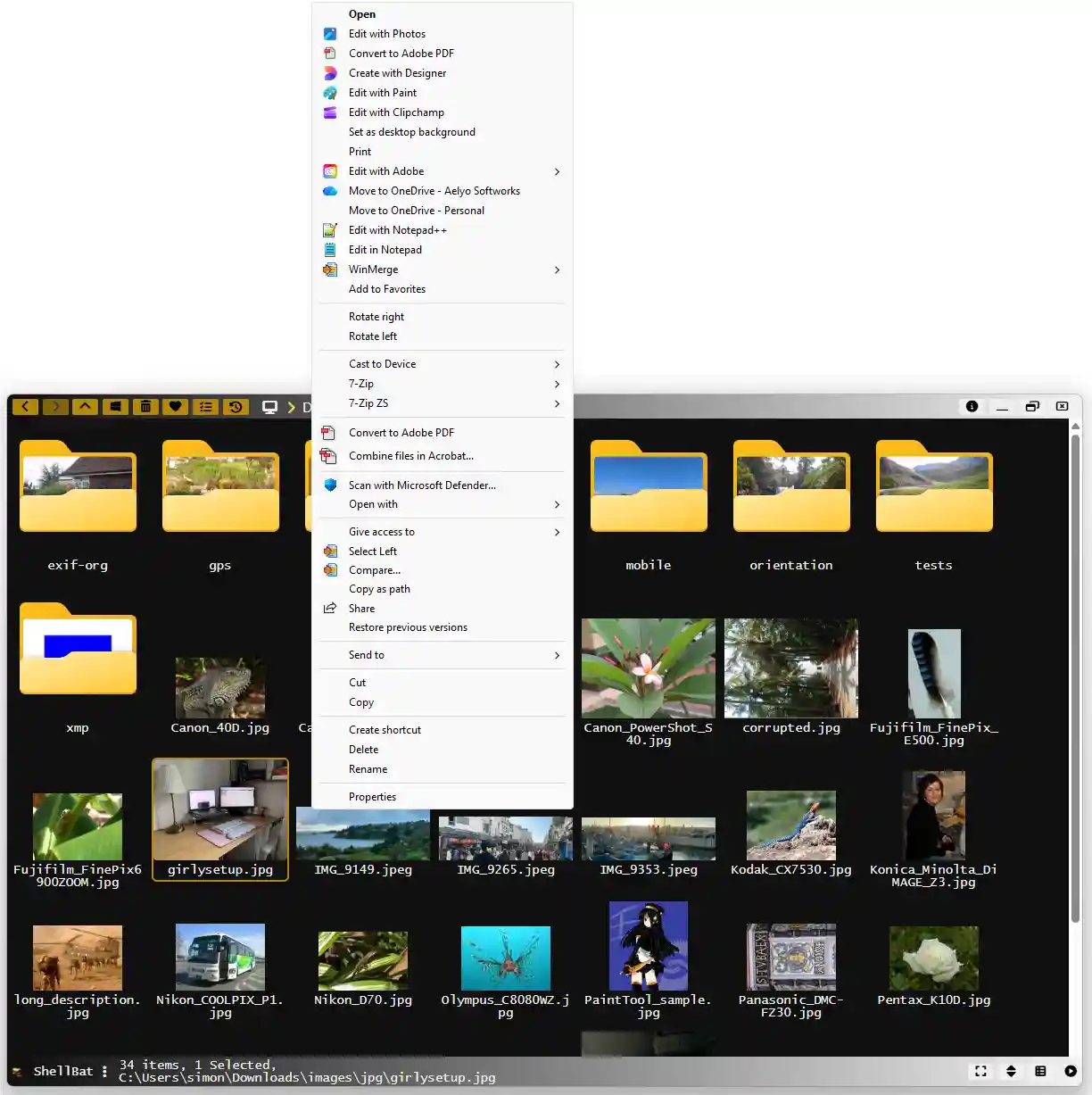 Windows Context Menu