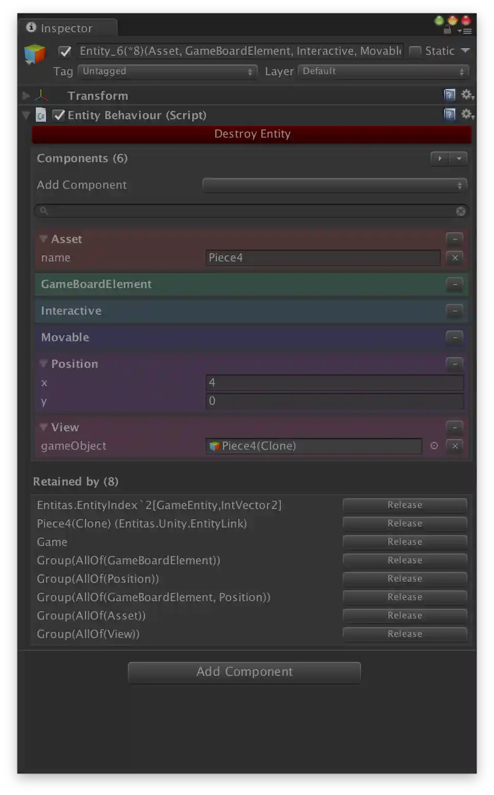Entitas.Unity.VisualDebugging Entity