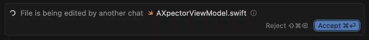 File is being edited by another chat