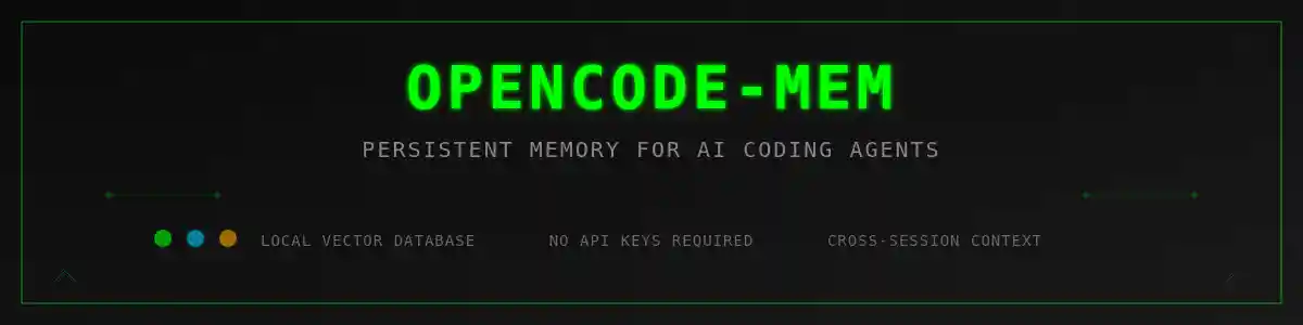 OpenCode Memory Banner