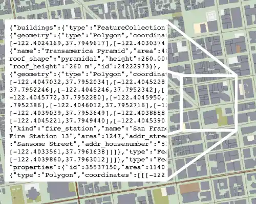 Contents of an example vector tile