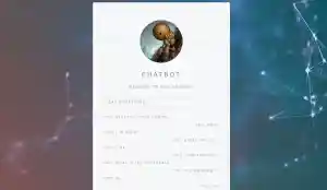 Chatbot web interface