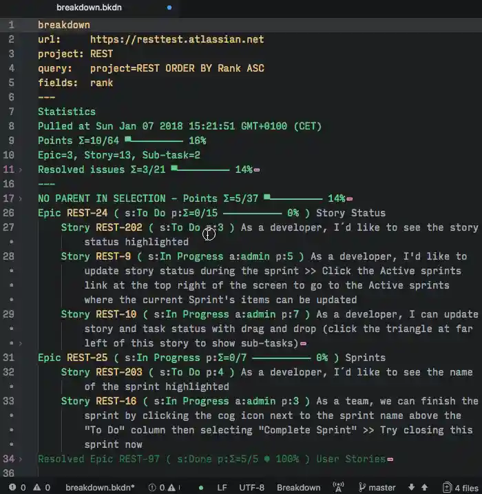 Breakdown Resolve Delete