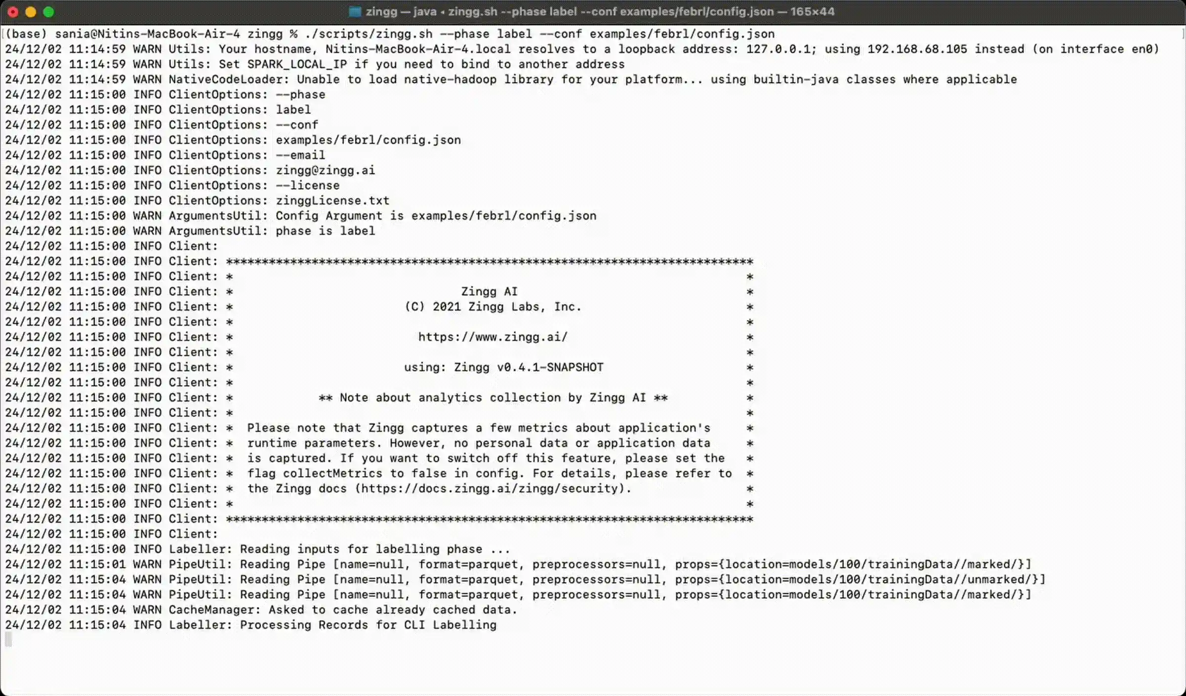 Shows records and asks user to mark yes, no, cant say on the cli.