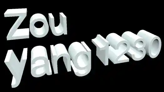 创建三维文本示意图