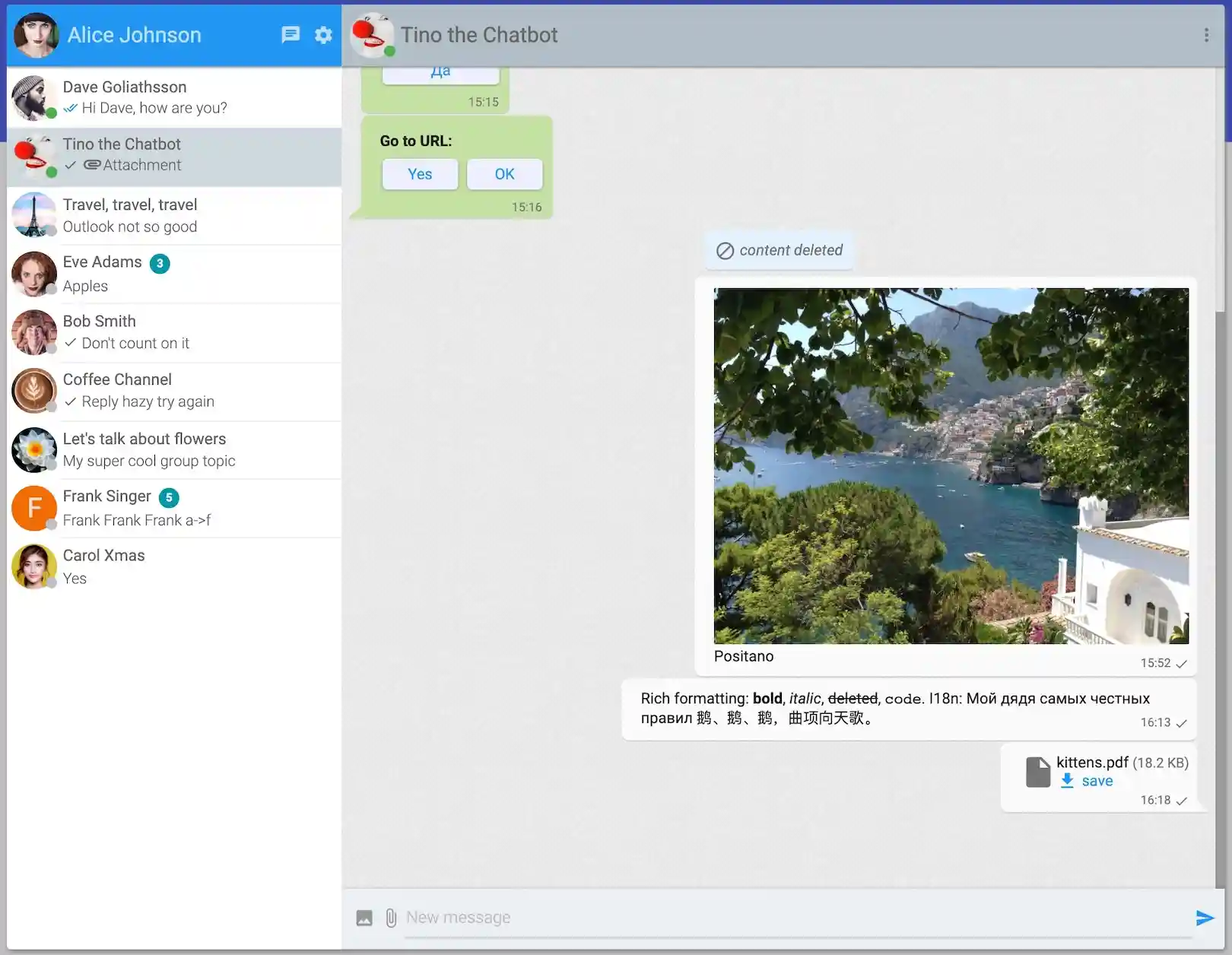 Desktop web: full app