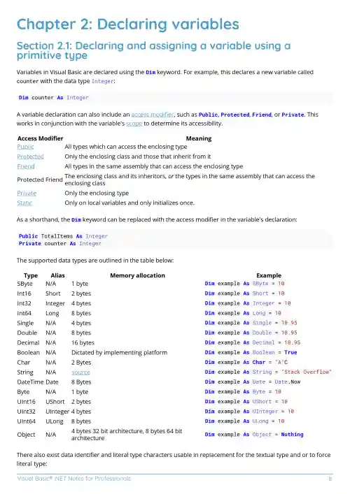 Visual Basic® .NET Example Page 1