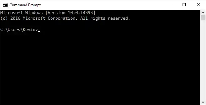 command prompt