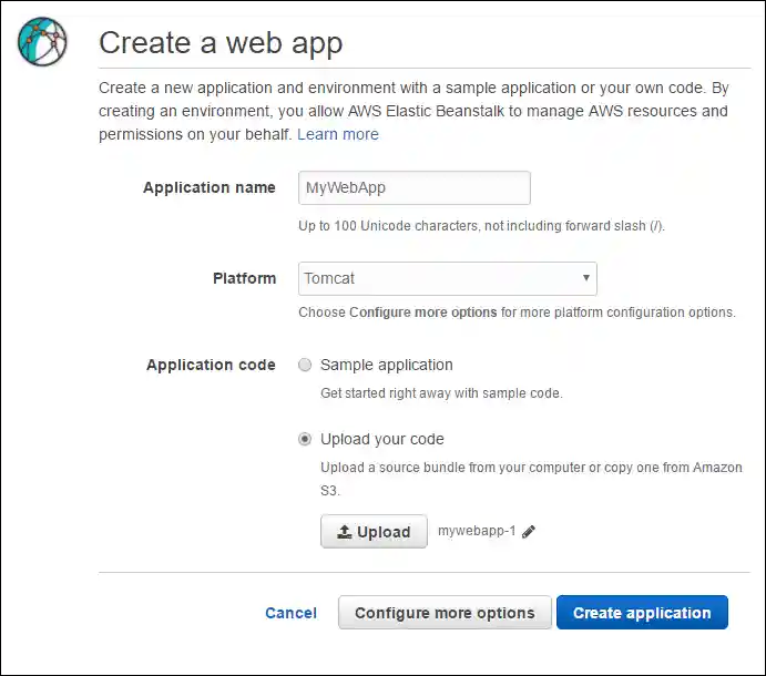 Elastic Beanstalk upload