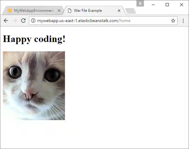 web app deployed on AWS