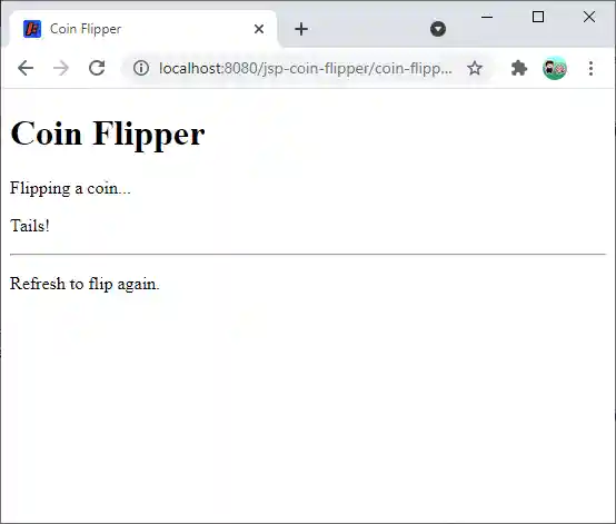 coin flipper jsp
