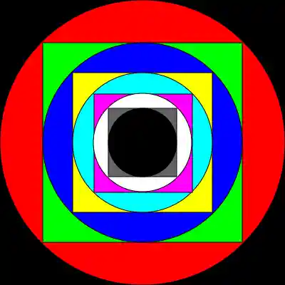 circle and square design