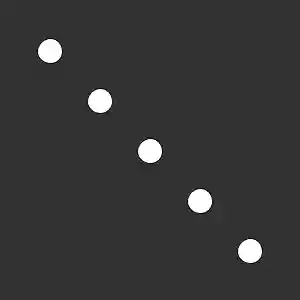 five falling circles