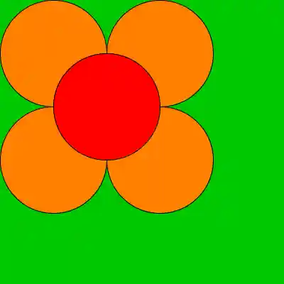 flower in upper-left corner