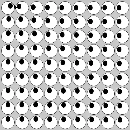 eyes following mouse