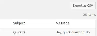 Export submissions feature found in the HTML Forms Premium add-on.