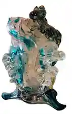 PRIVATE COLLECTION Large Hand Blown Conch Vessel and Vase